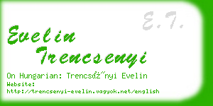 evelin trencsenyi business card